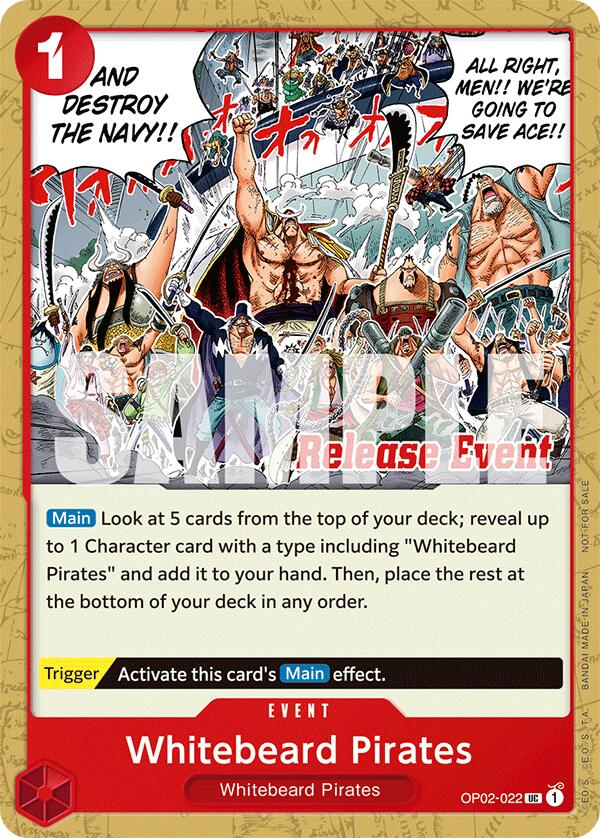 Whitebeard Pirates (ST15 - ST20 Release Event Pack) [One Piece Promotion Cards] | Cards and Coasters CA