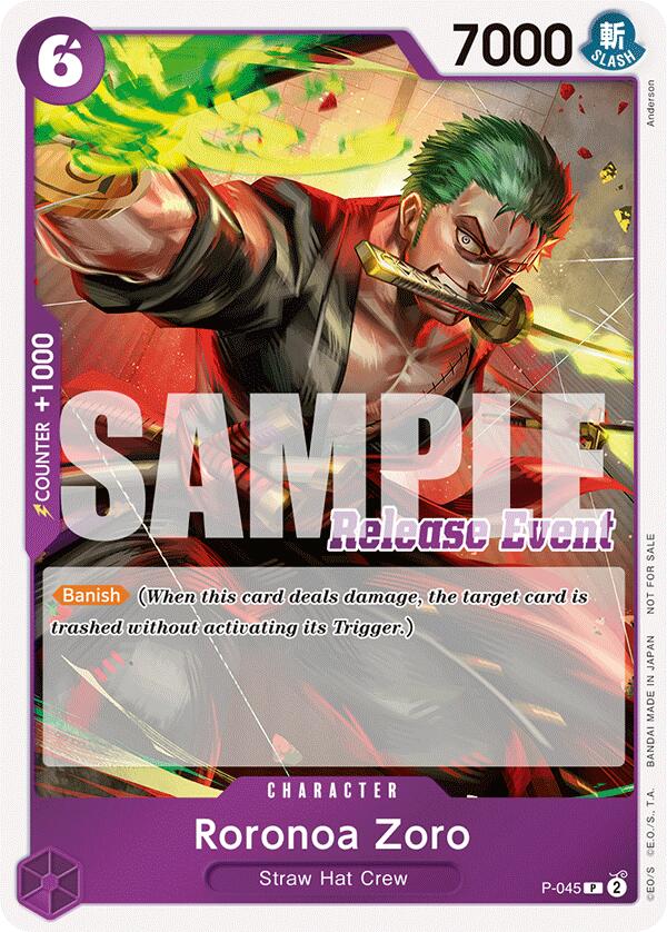 Roronoa Zoro (ST15 - ST20 Release Event Winner Pack) [One Piece Promotion Cards] | Cards and Coasters CA