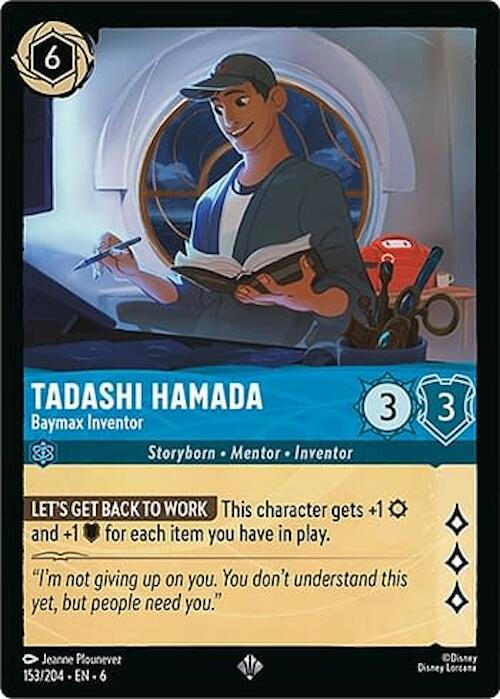 Tadashi Hamada - Baymax Inventor (153/204) [Azurite Sea] | Cards and Coasters CA