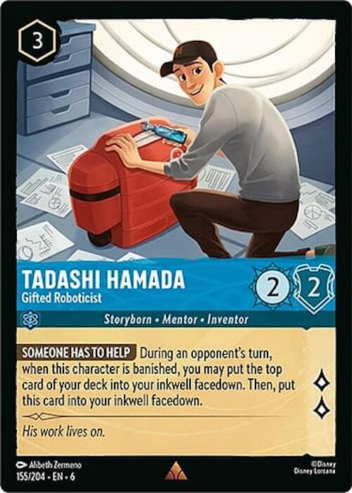 Tadashi Hamada - Gifted Roboticist (155/204) [Azurite Sea] | Cards and Coasters CA