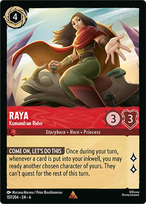 Raya - Kumandran Rider (107/204) [Azurite Sea] | Cards and Coasters CA