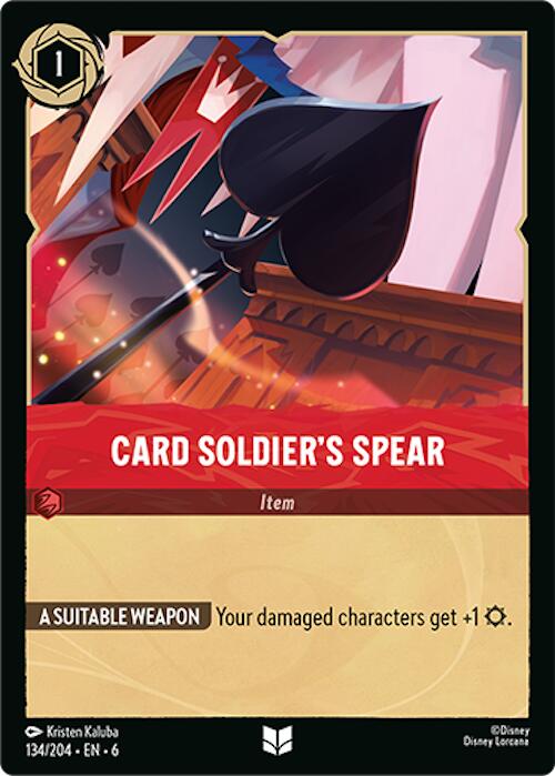 Card Soldier's Spear (134/204) [Azurite Sea] | Cards and Coasters CA