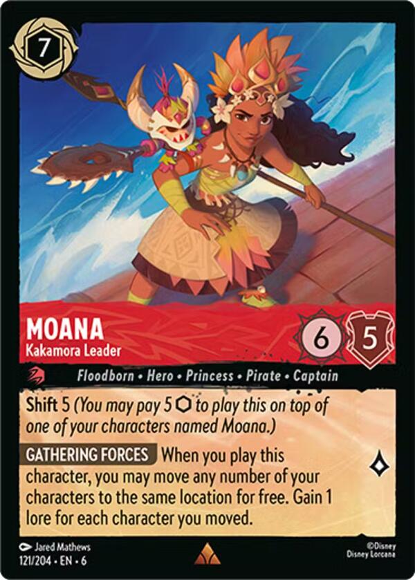 Moana - Kakamora Leader (121/204) [Azurite Sea] | Cards and Coasters CA