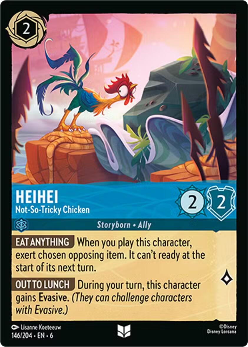 HeiHei - Not-So-Tricky Chicken (146/204) [Azurite Sea] | Cards and Coasters CA