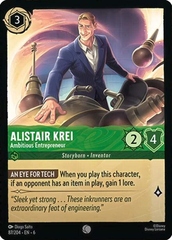 Alistair Krei - Ambitious Entrepreneur (87/204) [Azurite Sea] | Cards and Coasters CA