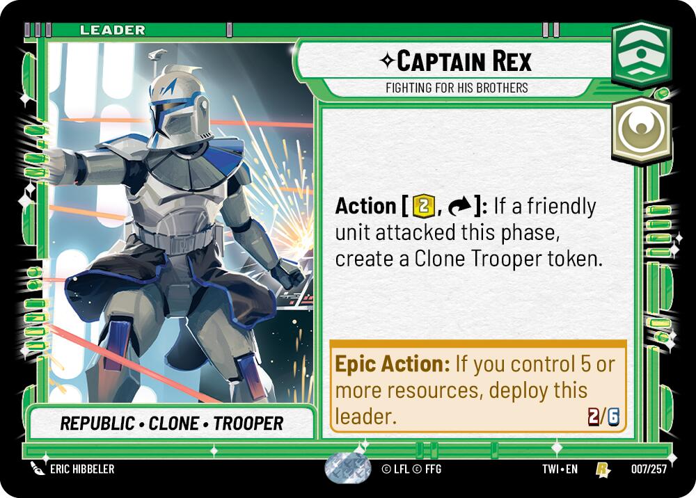 Captain Rex - Fighting For His Brothers (007/257) (007/257) [Twilight of the Republic] | Cards and Coasters CA