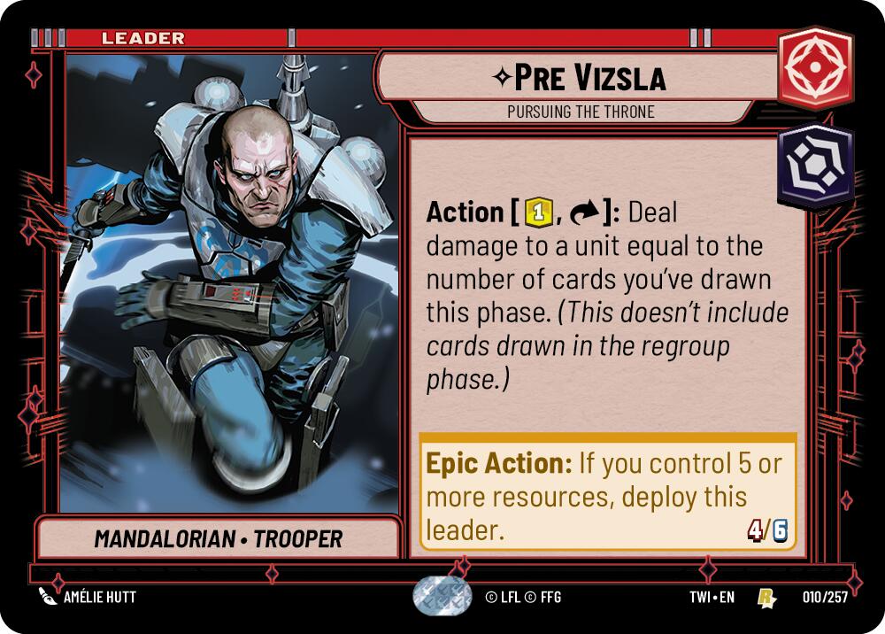 Pre Vizsla - Pursuing the Throne (010/257) (010/257) [Twilight of the Republic] | Cards and Coasters CA