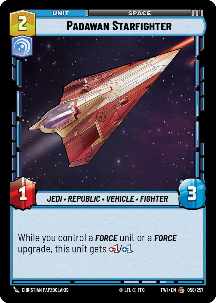 Padawan Starfighter (058/257) (058/257) [Twilight of the Republic] | Cards and Coasters CA