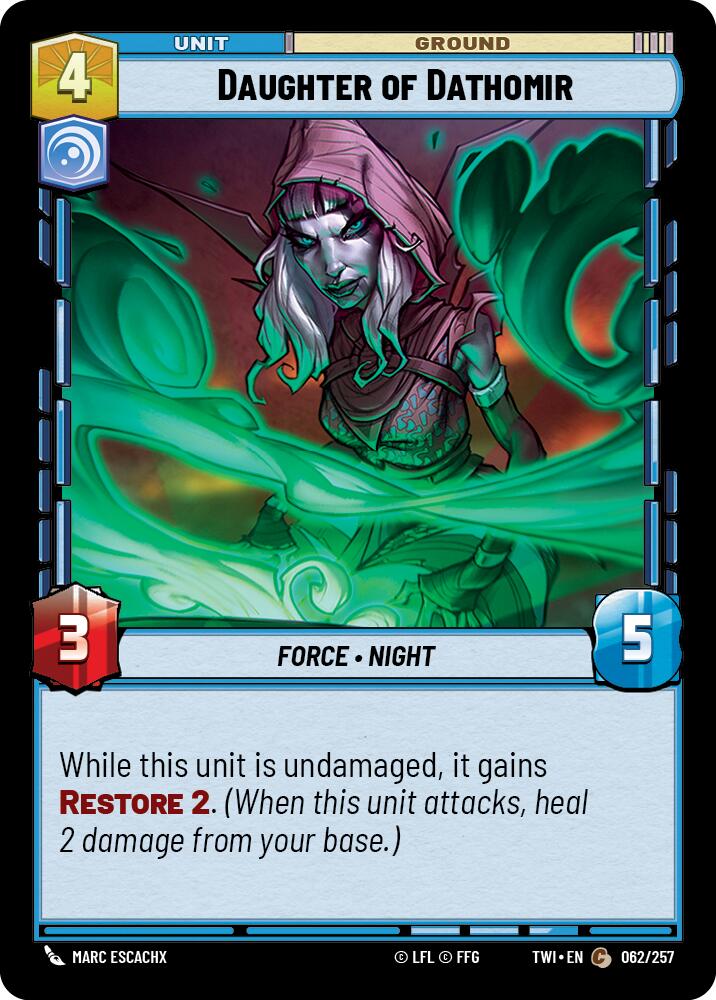 Daughter of Dathomir (062/257) (062/257) [Twilight of the Republic] | Cards and Coasters CA