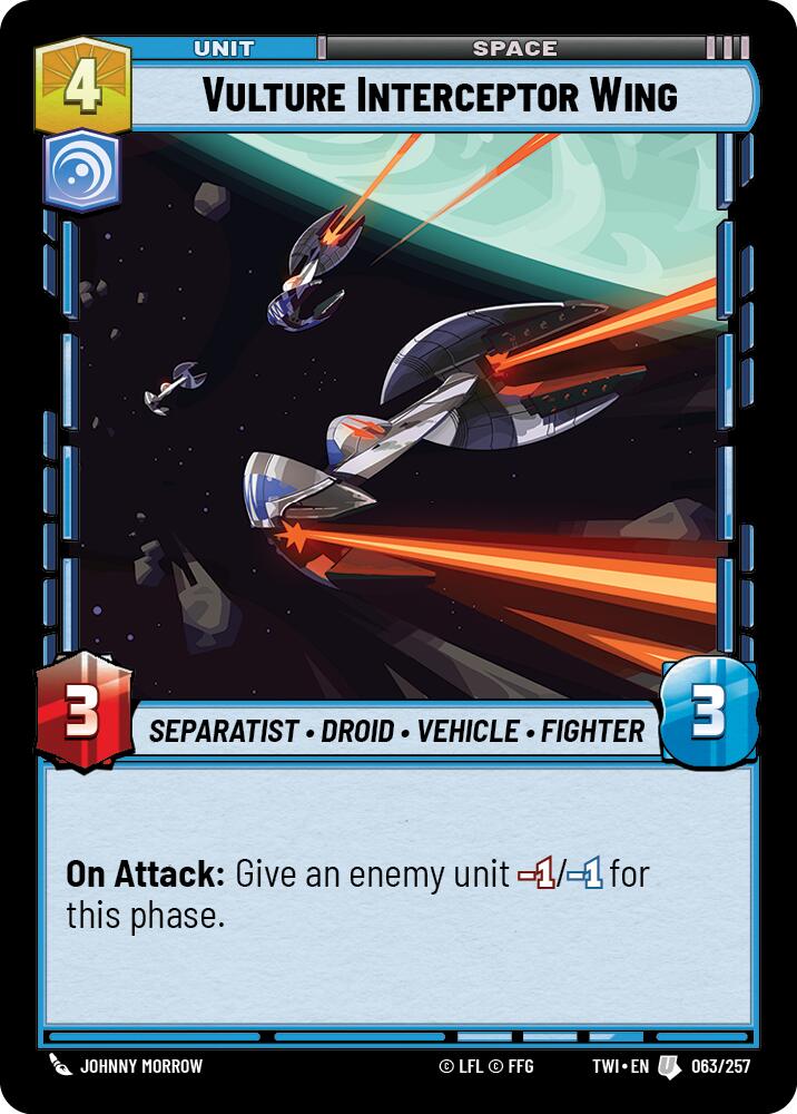 Vulture Interceptor Wing (063/257) (063/257) [Twilight of the Republic] | Cards and Coasters CA