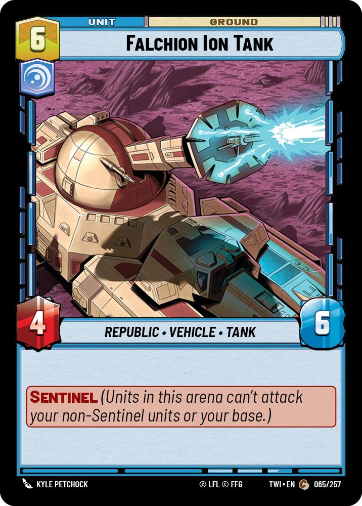 Falchion Ion Tank (065/257) (065/257) [Twilight of the Republic] | Cards and Coasters CA