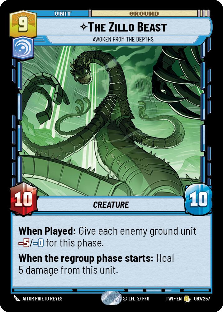 The Zillo Beast - Awoken From The Depths (067/257) (067/257) [Twilight of the Republic] | Cards and Coasters CA