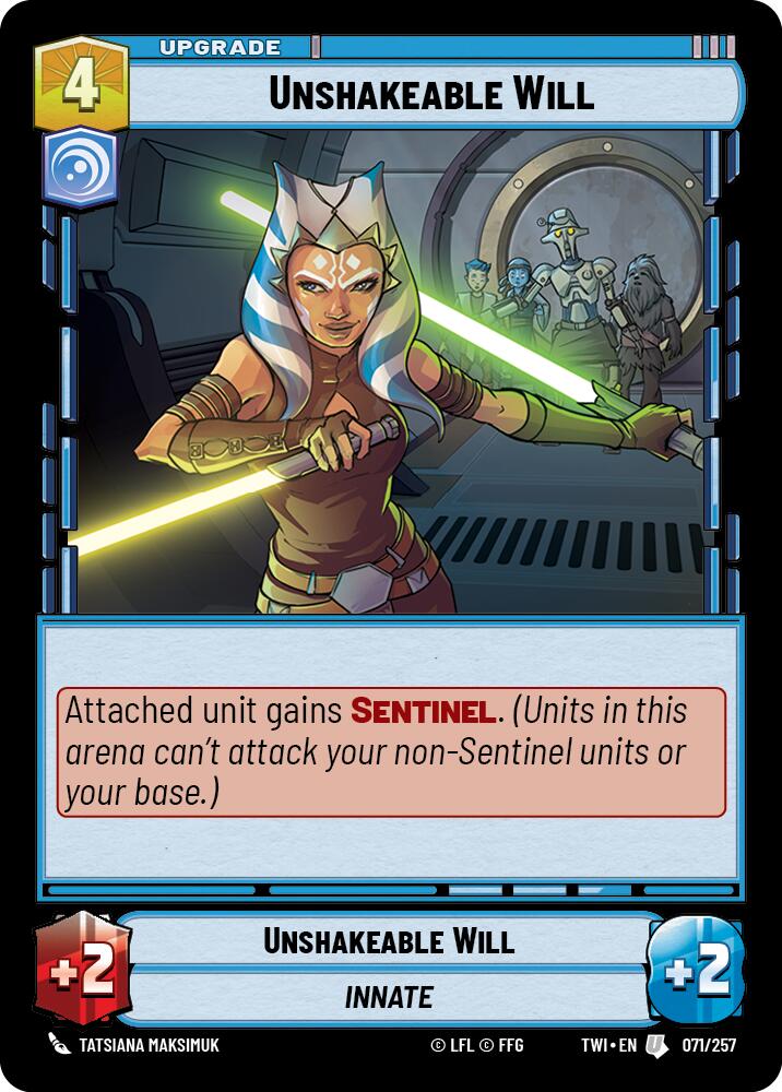Unshakeable Will (071/257) (071/257) [Twilight of the Republic] | Cards and Coasters CA