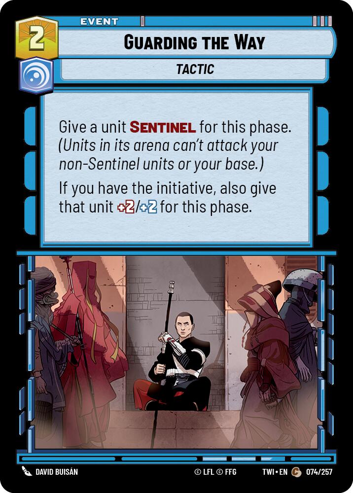 Guarding the Way (074/257) (074/257) [Twilight of the Republic] | Cards and Coasters CA