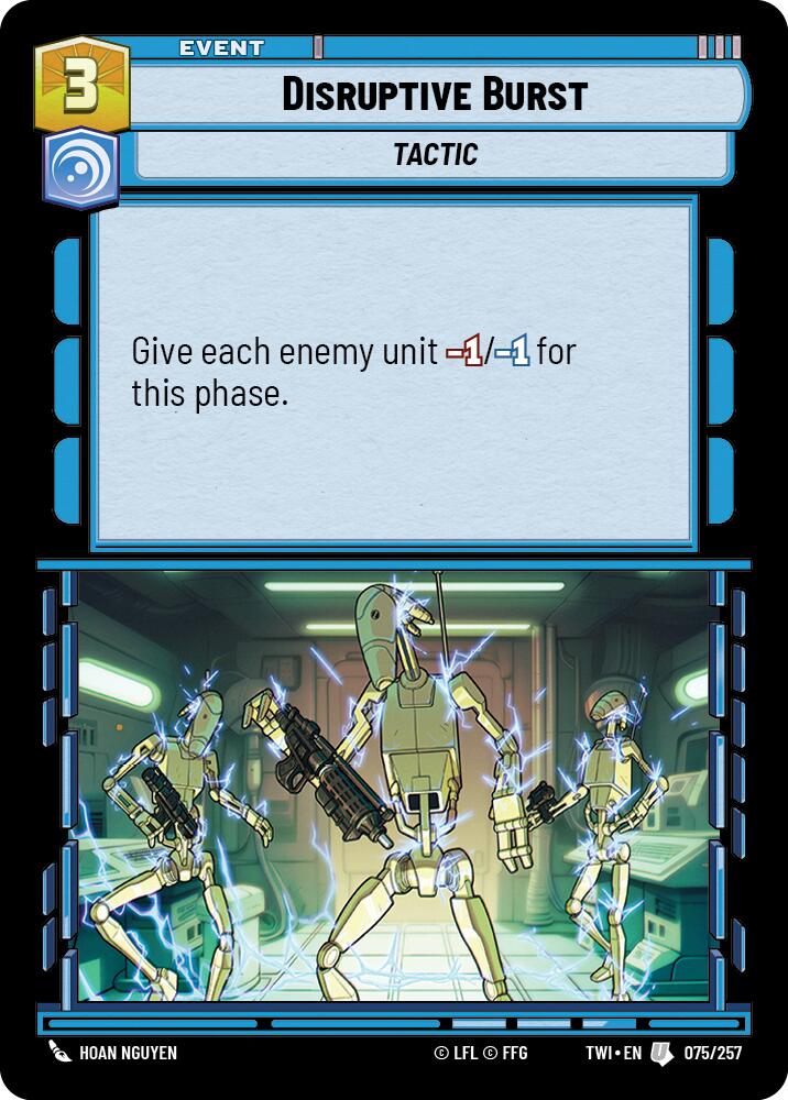 Disruptive Burst (075/257) (075/257) [Twilight of the Republic] | Cards and Coasters CA