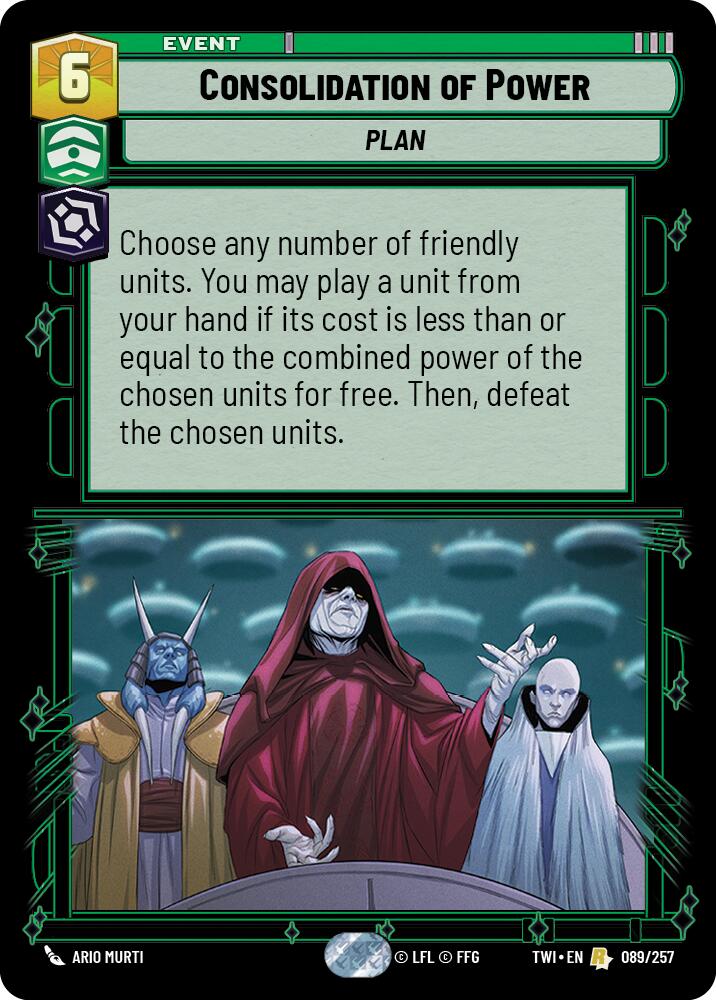 Consolidation of Power (089/257) (089/257) [Twilight of the Republic] | Cards and Coasters CA