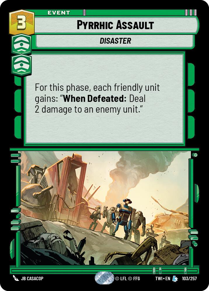Pyrrhic Assault (103/257) (103/257) [Twilight of the Republic] | Cards and Coasters CA