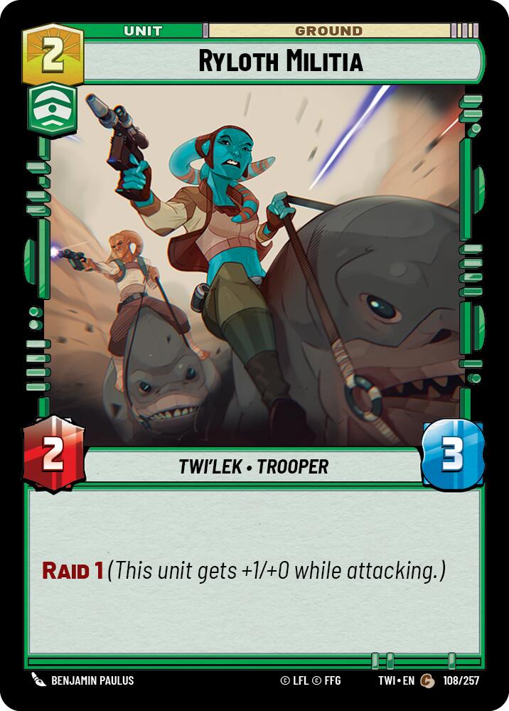 Ryloth Militia (108/257) (108/257) [Twilight of the Republic] | Cards and Coasters CA