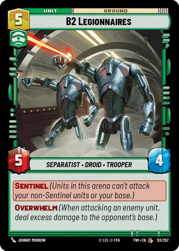 B2 Legionnaires (113/257) (113/257) [Twilight of the Republic] | Cards and Coasters CA
