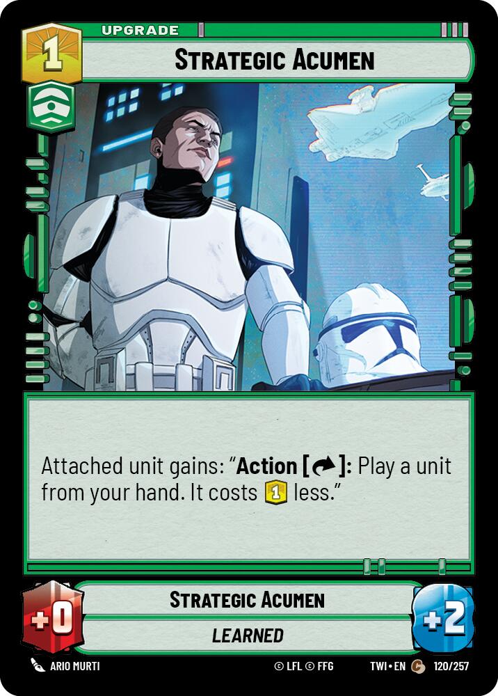 Strategic Acumen (120/257) (120/257) [Twilight of the Republic] | Cards and Coasters CA