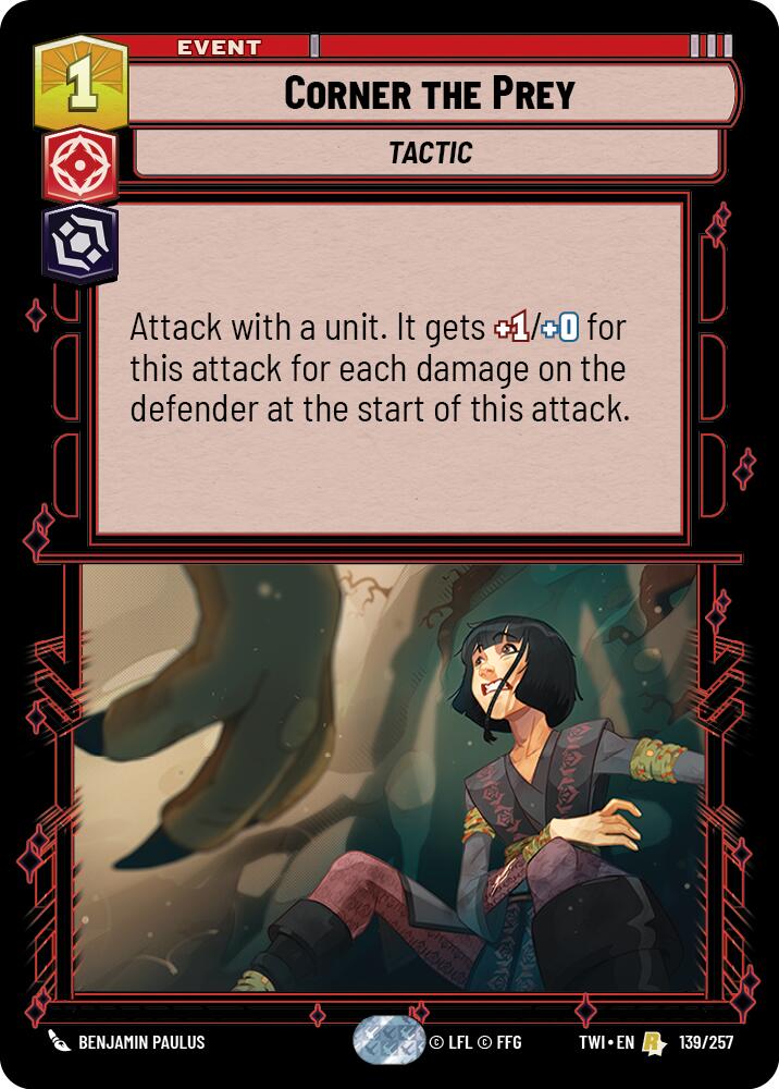 Corner the Prey (139/257) (139/257) [Twilight of the Republic] | Cards and Coasters CA