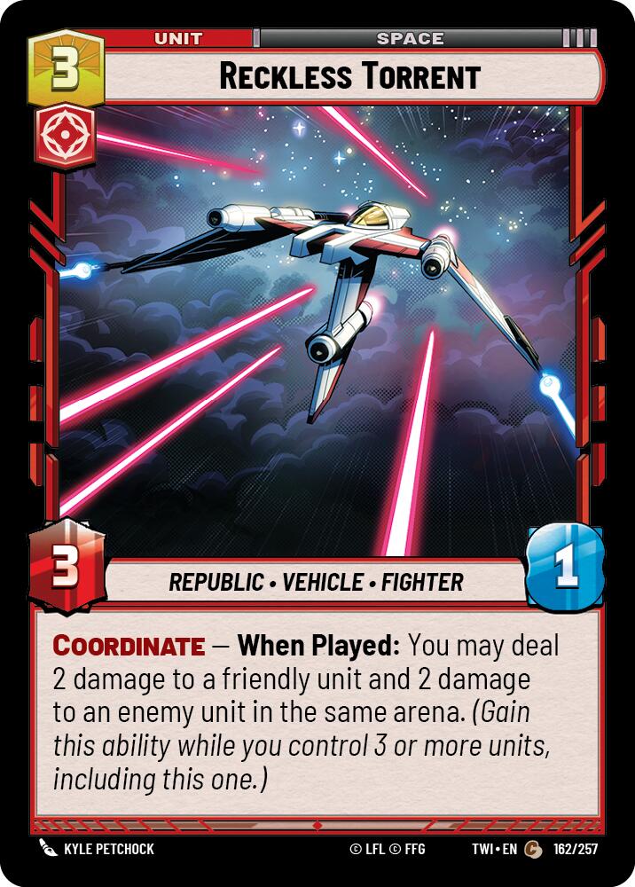Reckless Torrent (162/257) (162/257) [Twilight of the Republic] | Cards and Coasters CA