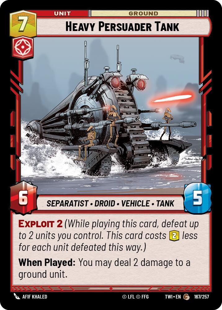 Heavy Persuader Tank (167/257) (167/257) [Twilight of the Republic] | Cards and Coasters CA