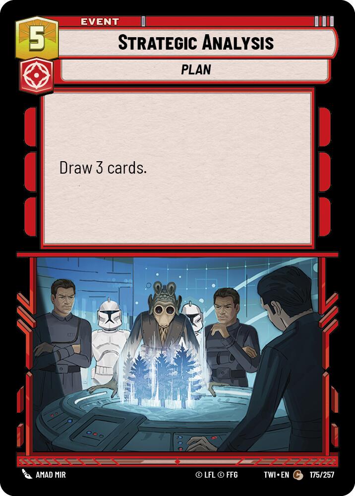 Strategic Analysis (175/257) (175/257) [Twilight of the Republic] | Cards and Coasters CA