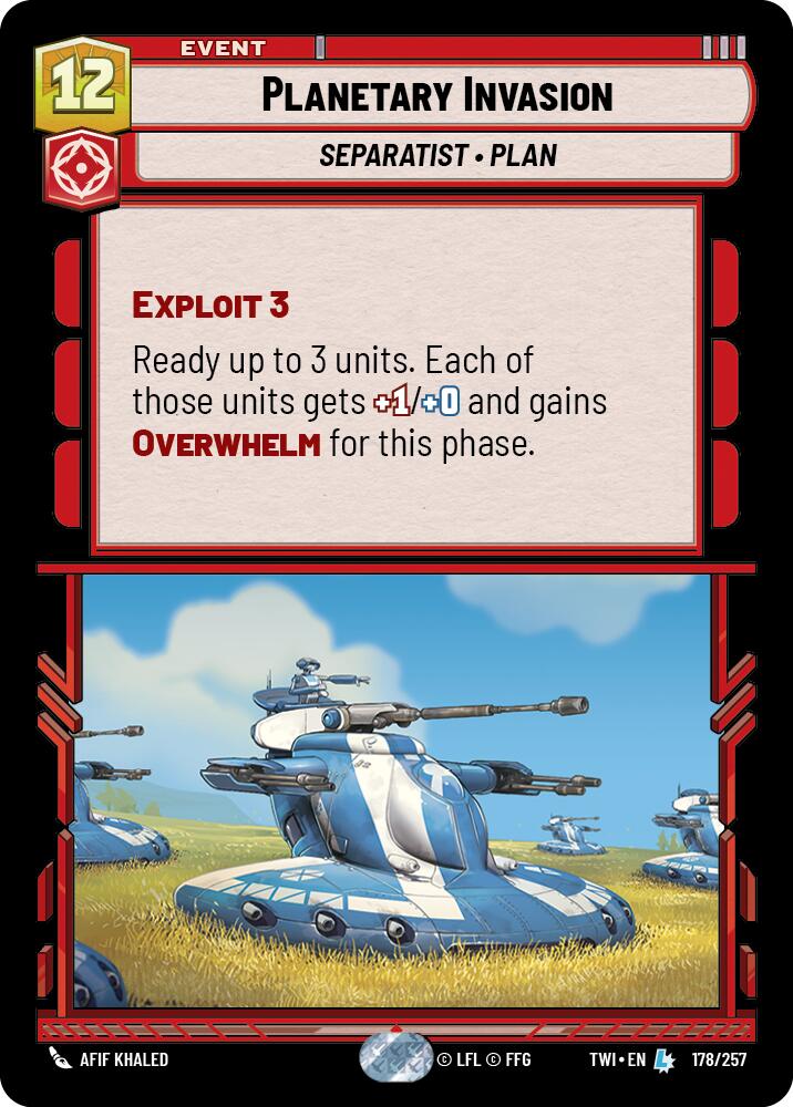 Planetary Invasion (178/257) (178/257) [Twilight of the Republic] | Cards and Coasters CA