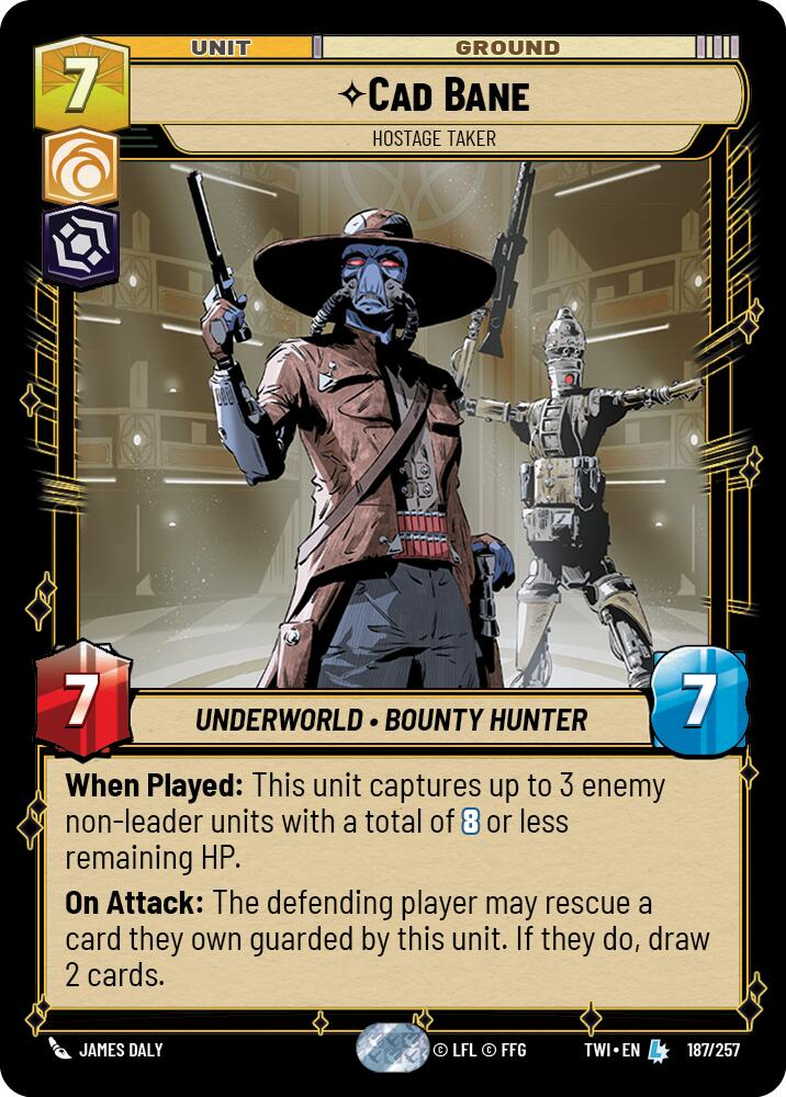 Cad Bane - Hostage Taker (187/257) (187/257) [Twilight of the Republic] | Cards and Coasters CA