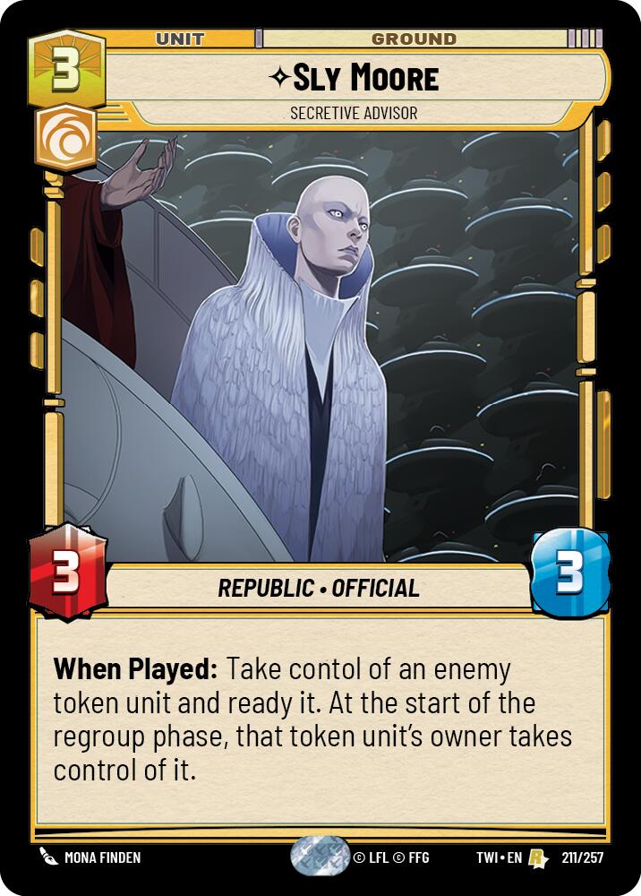 Sly Moore - Secretive Advisor (211/257) (211/257) [Twilight of the Republic] | Cards and Coasters CA