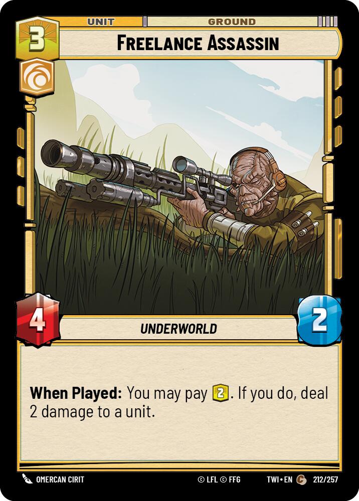 Freelance Assassin (212/257) (212/257) [Twilight of the Republic] | Cards and Coasters CA