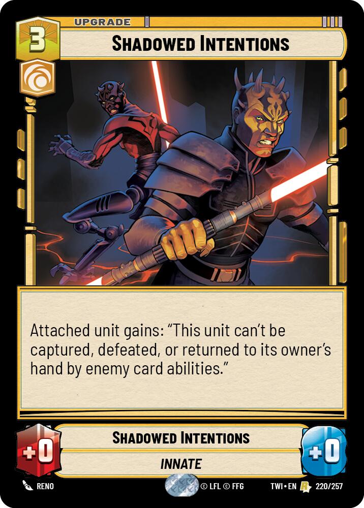Shadowed Intentions (220/257) (220/257) [Twilight of the Republic] | Cards and Coasters CA