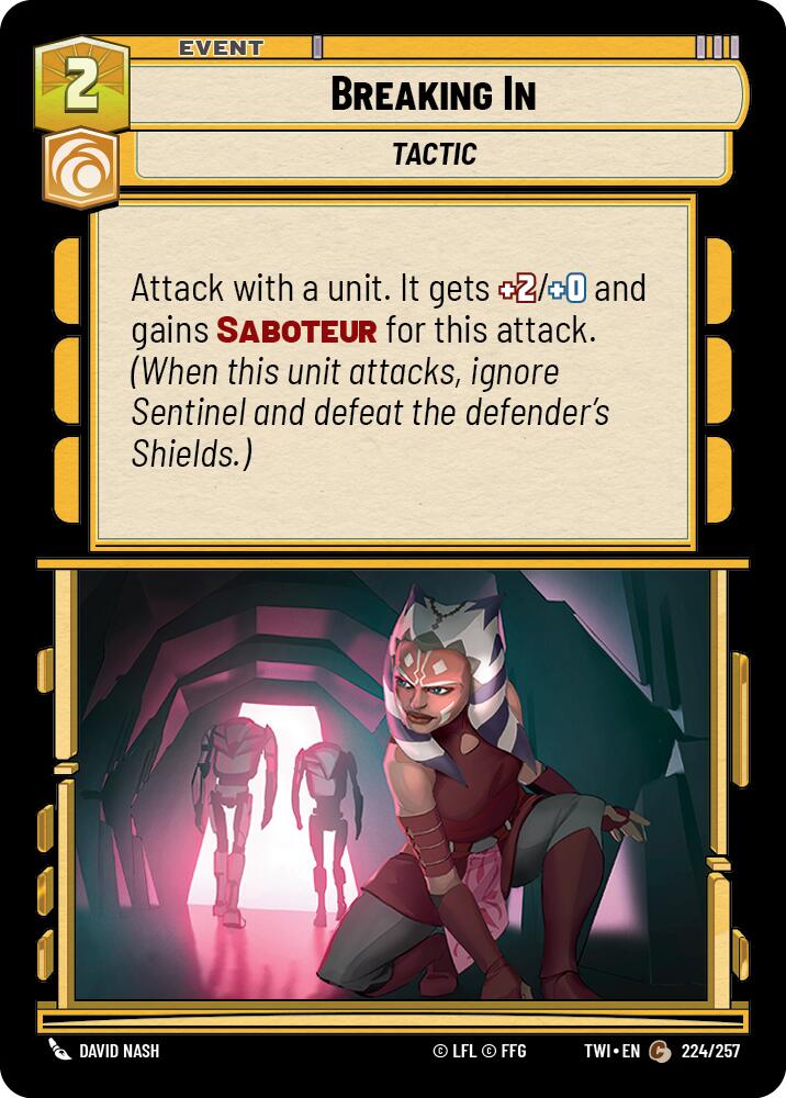 Breaking In (224/257) (224/257) [Twilight of the Republic] | Cards and Coasters CA