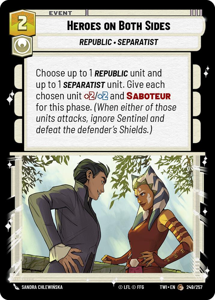 Heroes on Both Sides (249/257) (249/257) [Twilight of the Republic] | Cards and Coasters CA