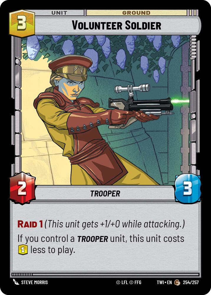 Volunteer Soldier (254/257) (254/257) [Twilight of the Republic] | Cards and Coasters CA