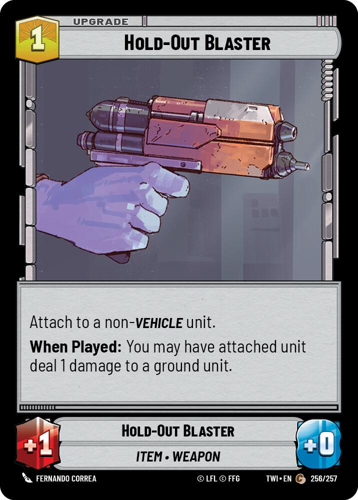 Hold-Out Blaster (256/257) (256/257) [Twilight of the Republic] | Cards and Coasters CA