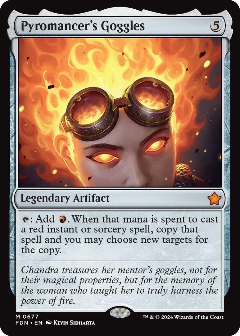 Pyromancer's Goggles [Foundations] | Cards and Coasters CA