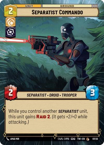 Separatist Commando (7) (Hyperspace) (7) [Twilight of the Republic] | Cards and Coasters CA