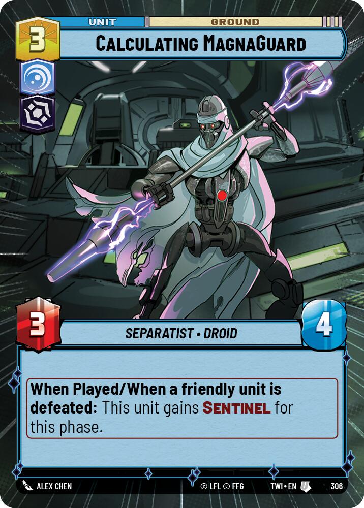 Calculating MagnaGuard (306) (Hyperspace) (306) [Twilight of the Republic] | Cards and Coasters CA