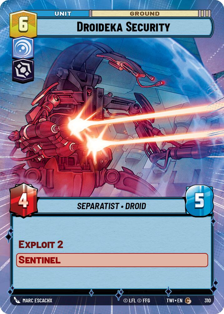 Droideka Security (310) (Hyperspace) (310) [Twilight of the Republic] | Cards and Coasters CA