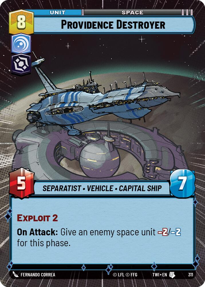 Providence Destroyer (311) (Hyperspace) (311) [Twilight of the Republic] | Cards and Coasters CA