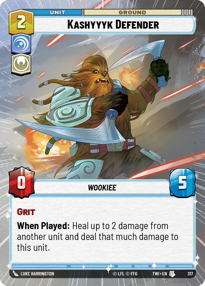 Kashyyyk Defender (317) (Hyperspace) (317) [Twilight of the Republic] | Cards and Coasters CA