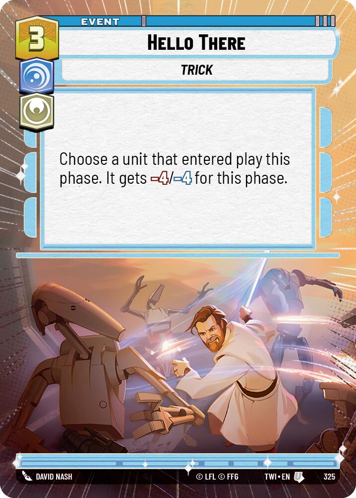 Hello There (325) (Hyperspace) (325) [Twilight of the Republic] | Cards and Coasters CA