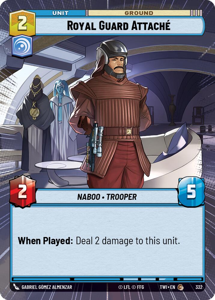 Royal Guard Attache (332) (Hyperspace) (332) [Twilight of the Republic] | Cards and Coasters CA