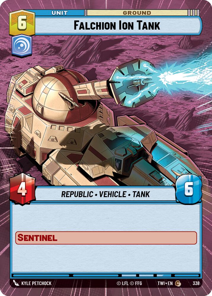 Falchion Ion Tank (338) (Hyperspace) (338) [Twilight of the Republic] | Cards and Coasters CA