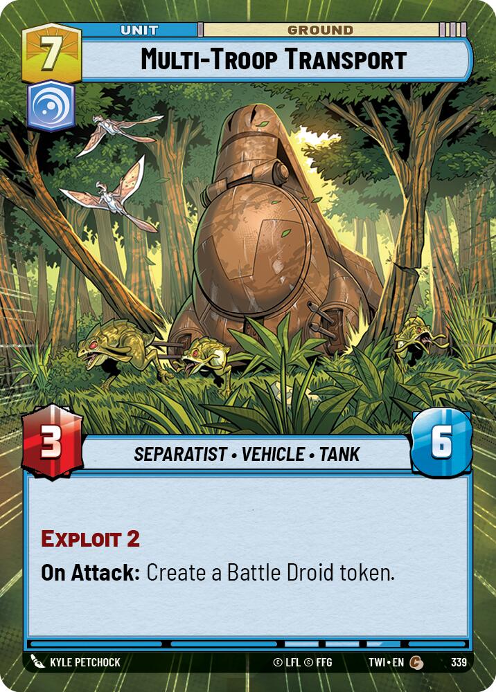 Multi-Troop Transport (339) (Hyperspace) (339) [Twilight of the Republic] | Cards and Coasters CA