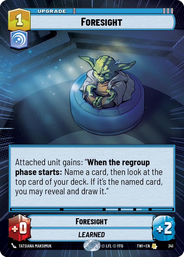 Foresight (341) (Hyperspace) (341) [Twilight of the Republic] | Cards and Coasters CA