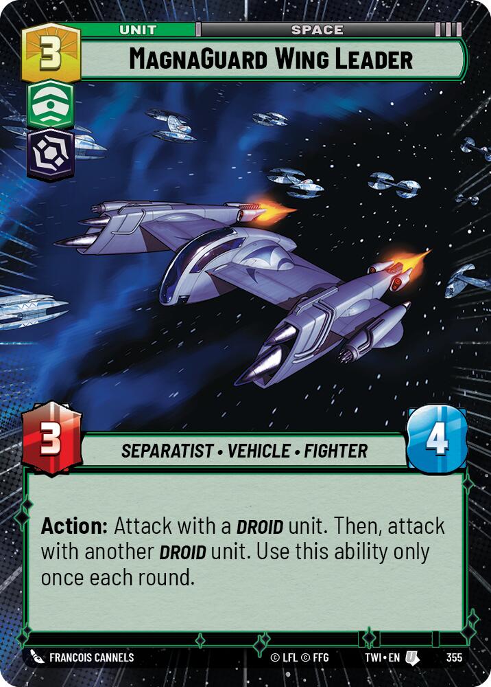 MagnaGuard Wing Leader (355) (Hyperspace) (355) [Twilight of the Republic] | Cards and Coasters CA