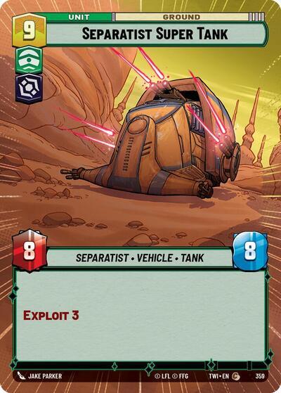 Separatist Super Tank (359) (Hyperspace) (359) [Twilight of the Republic] | Cards and Coasters CA